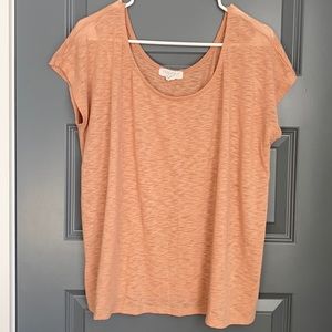 Taupe Off the Shoulder Tee